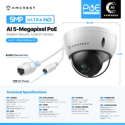 Amcrest IP5M-D1188EW-AI-V3